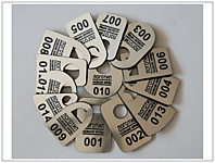 Номерки для гардероба на композите (Гравировка и фрезеровка)