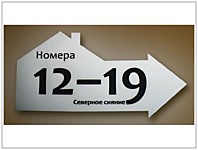 Номерки на двери на композите (Гравировка и фрезеровка)