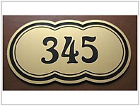 Номерки на двери на композите (Гравировка и фрезеровка)